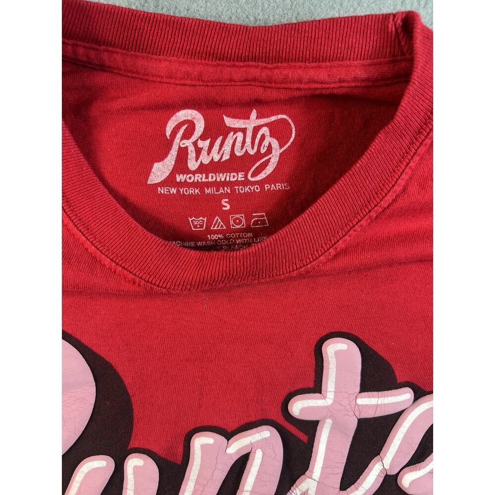 Runtz Graphic Red T-Shirt Men Medium 100% Cotton Casual Streetwear, Size SM - Picture 5 of 6